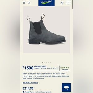 Blundstone Women’s Dress Boot (US size 7.5)